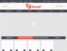 Tablet Screenshot of ifireup.com